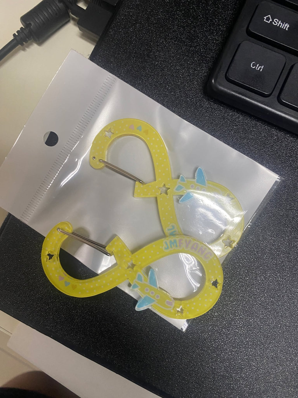 Infinity Plane Acrylic Carabiner